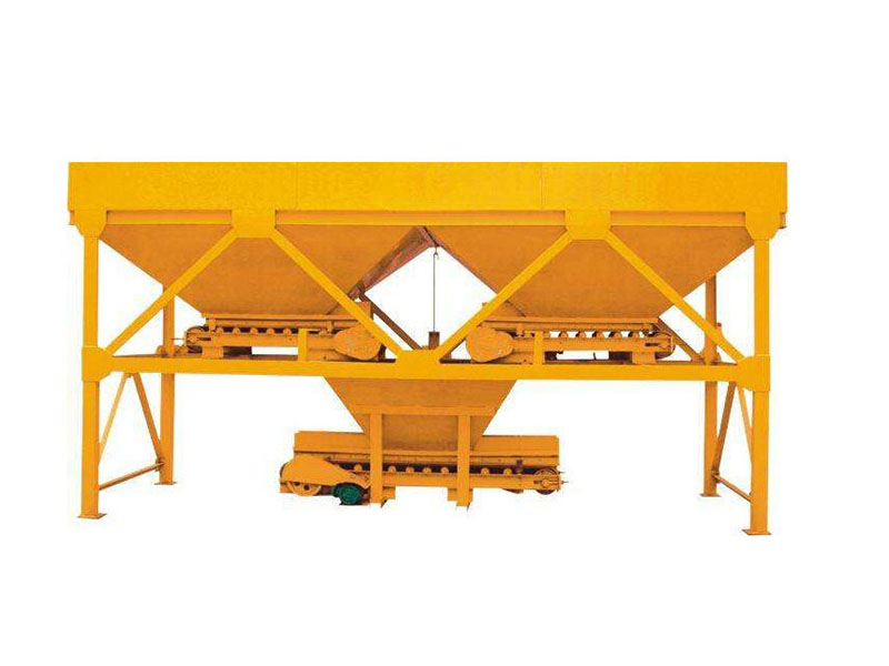 Double bin batching machine