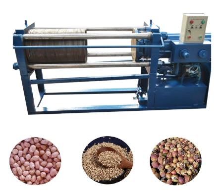 Horizontal hydraulic oil press